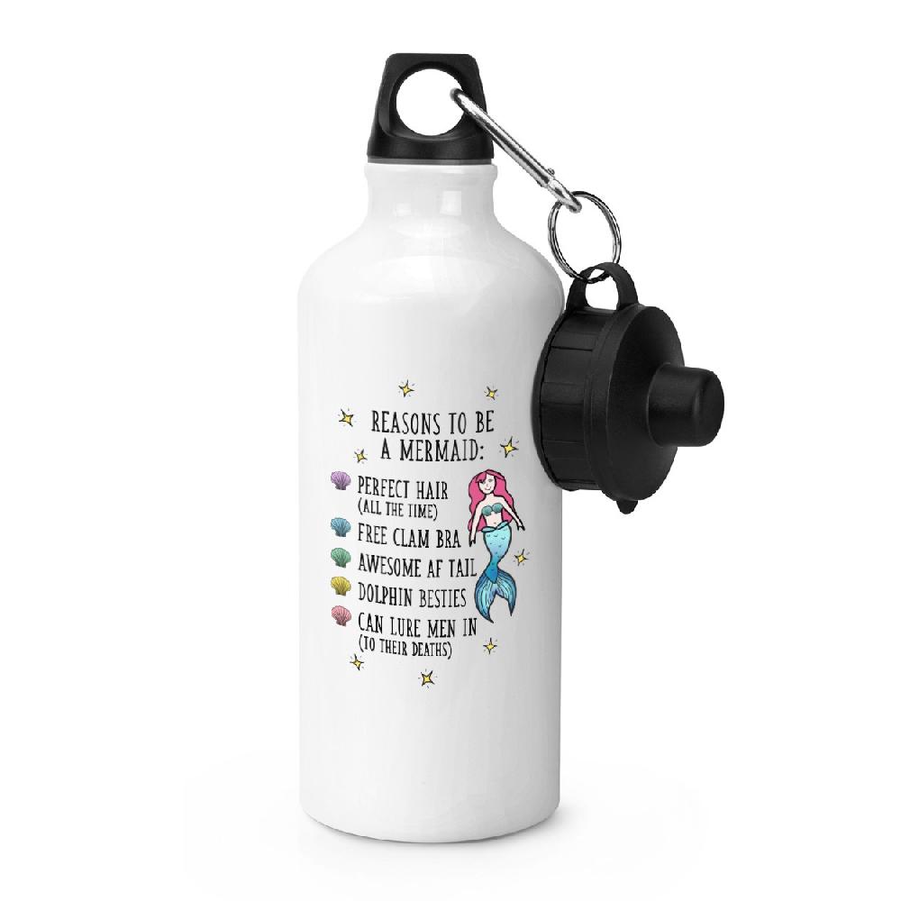 gift base Reasons To Be A Mermaid Sports Bottle