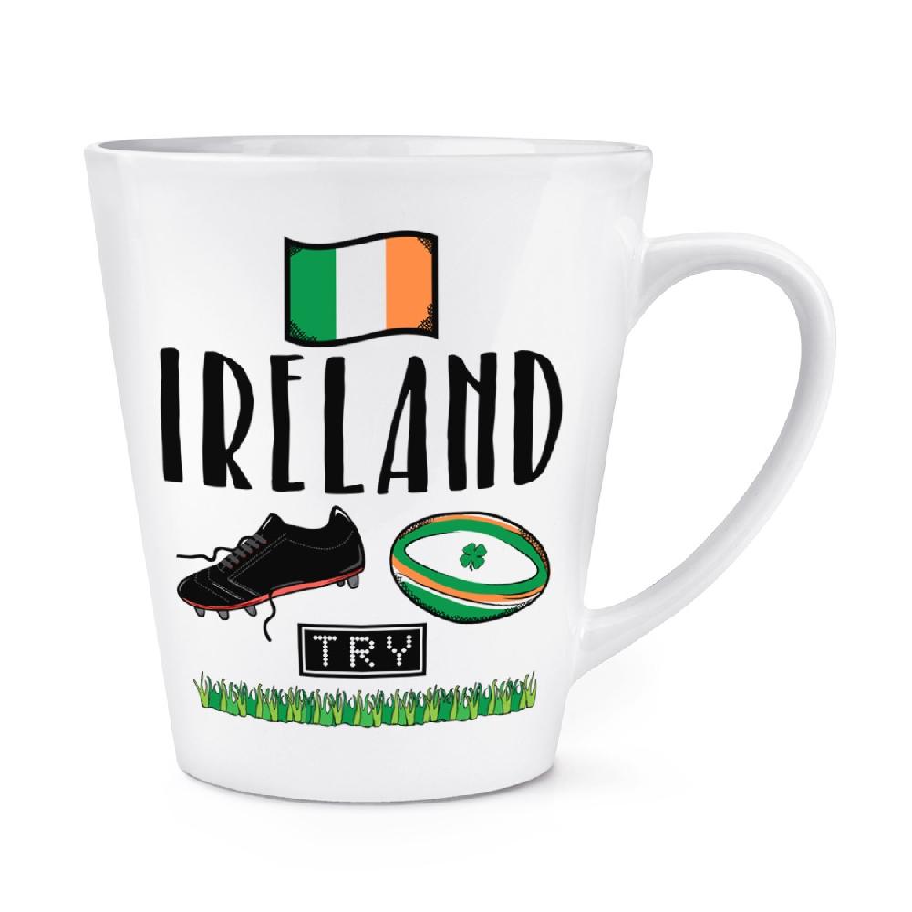 gift base Rugby Ireland 12oz Latte Mug Cup
