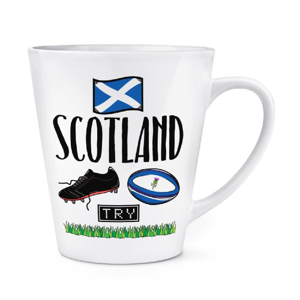 gift base Rugby Scotland 12oz Latte Mug Cup