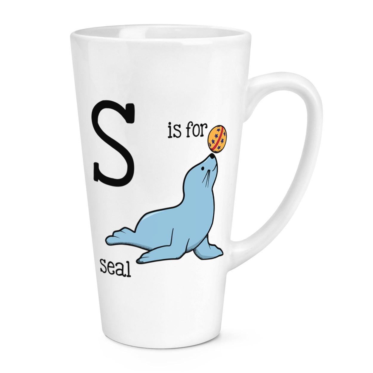 gift base S Is For Seal 17oz Large Latte Mug Cup
