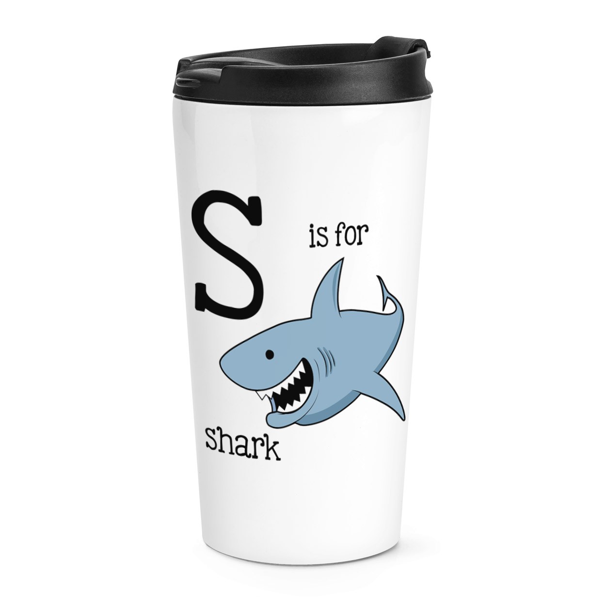 gift base S Is For Shark Travel Mug Cup
