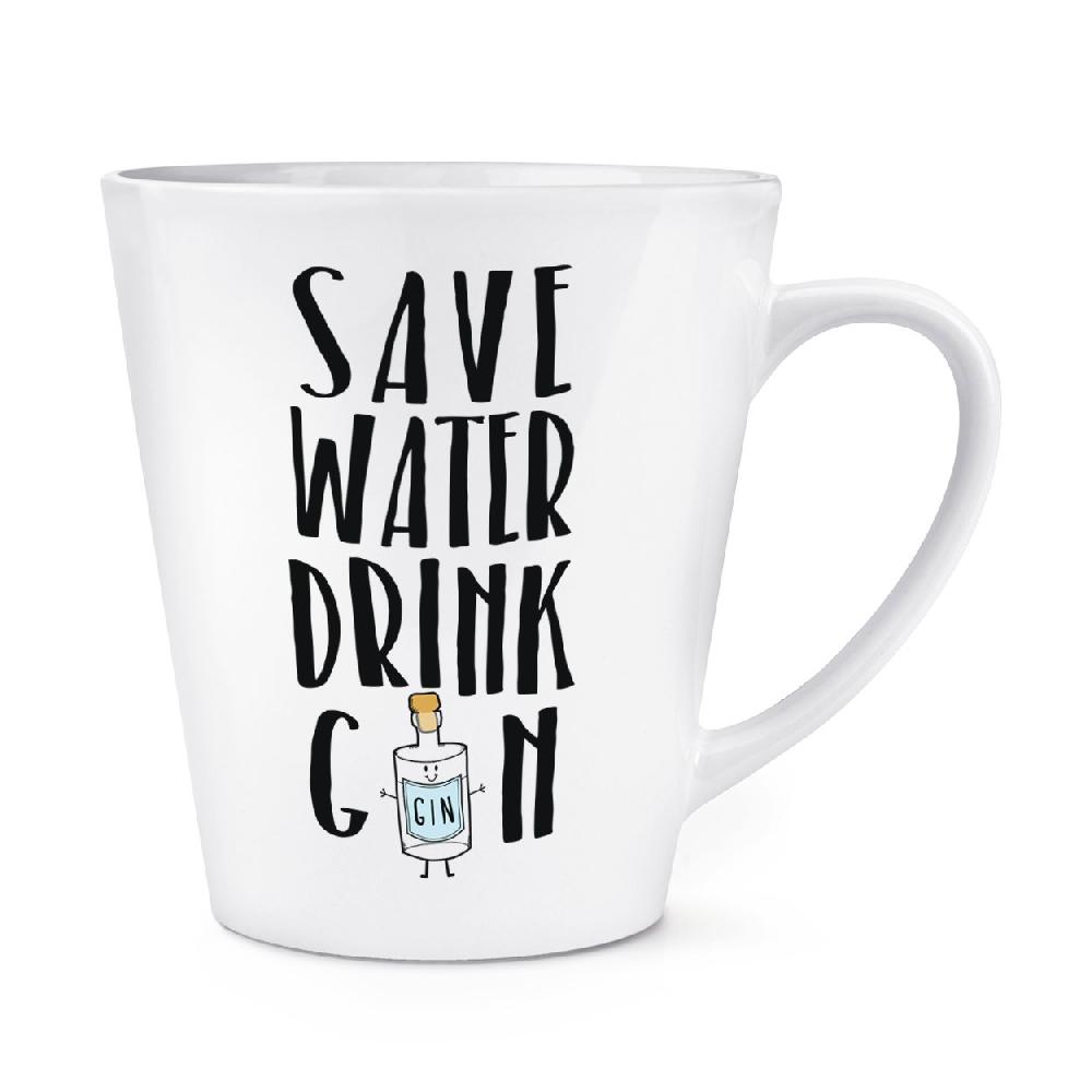 gift base Save Water Drink Gin 12oz Latte Mug Cup
