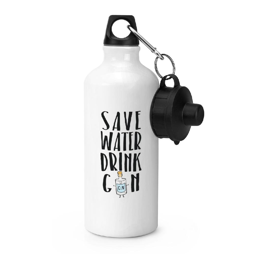 gift base Save Water Drink Gin Sports Bottle