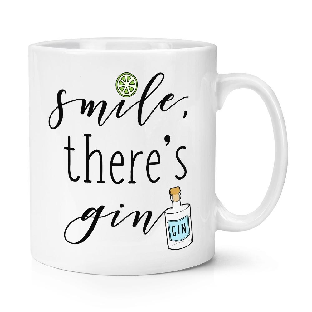gift base Smile There's Gin 10oz Mug Cup