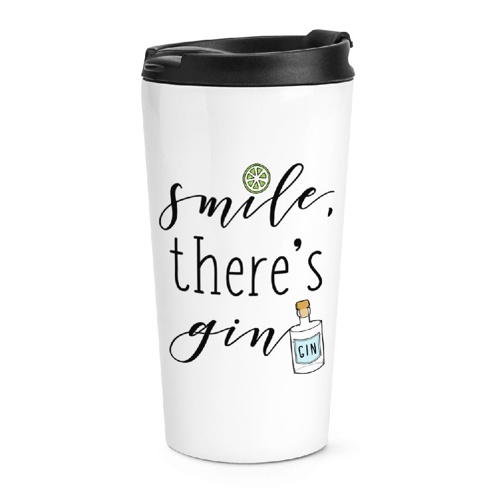gift base Smile There's Gin Travel Mug Cup
