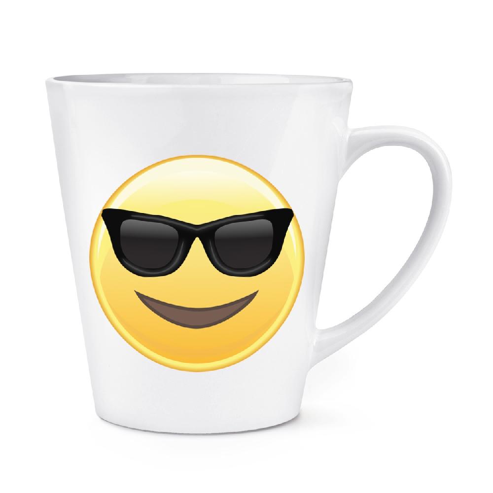 gift base Sunglasses Emoji 12oz Latte Mug Cup