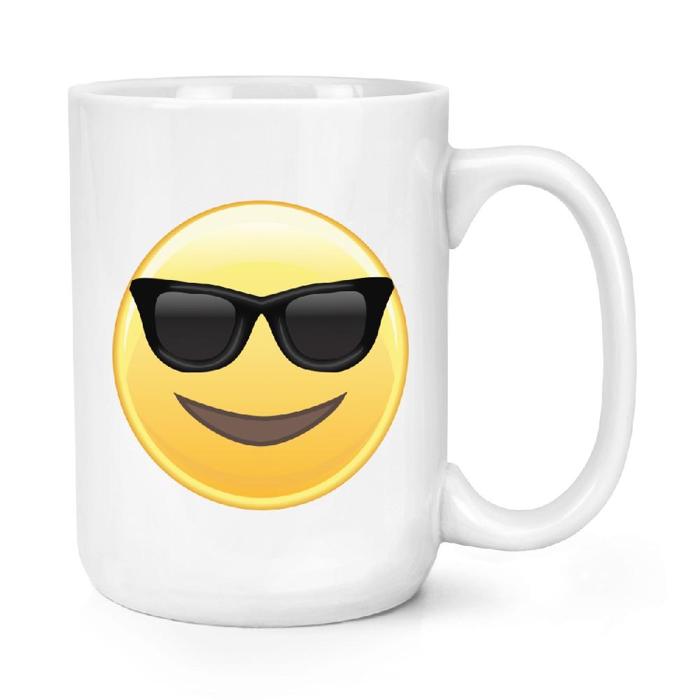 gift base Sunglasses Emoji 15oz Large Mug Cup