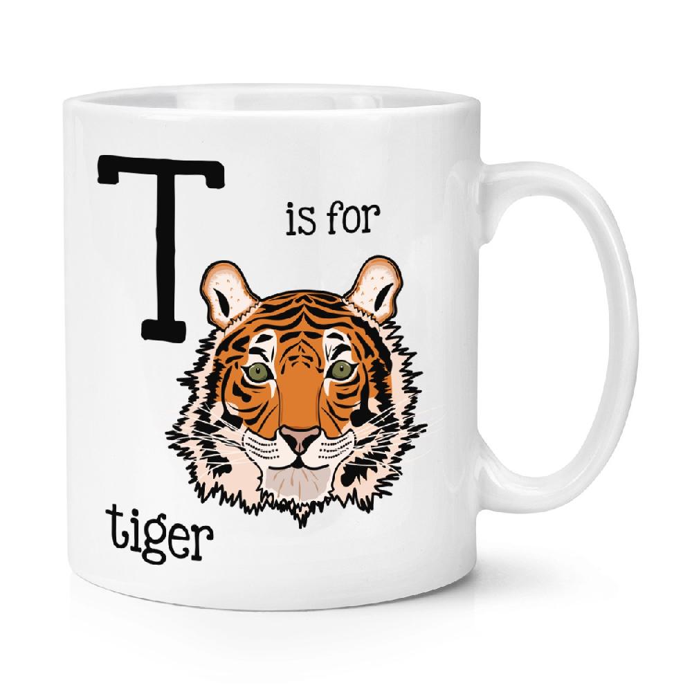 gift base T Is For Tiger 10oz Mug Cup