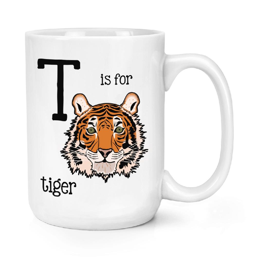 gift base T Is For Tiger 15oz Large Mug Cup