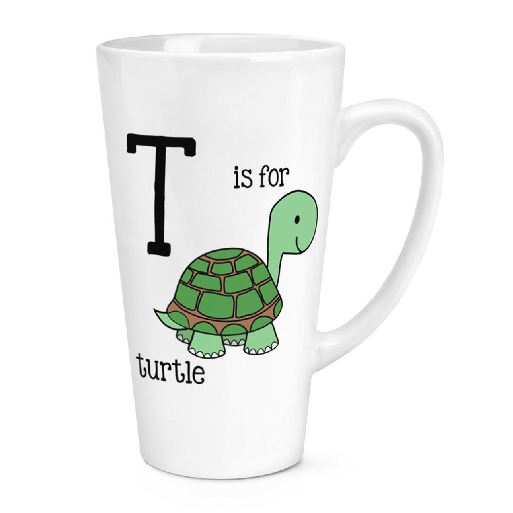 gift base T Is For Turtle 17oz Large Latte Mug Cup