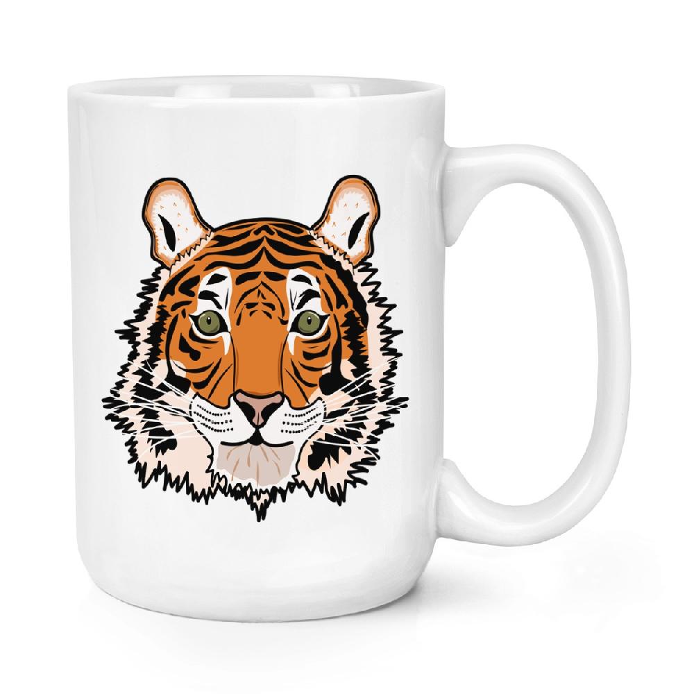 gift base Tiger Face 15oz Large Mug Cup