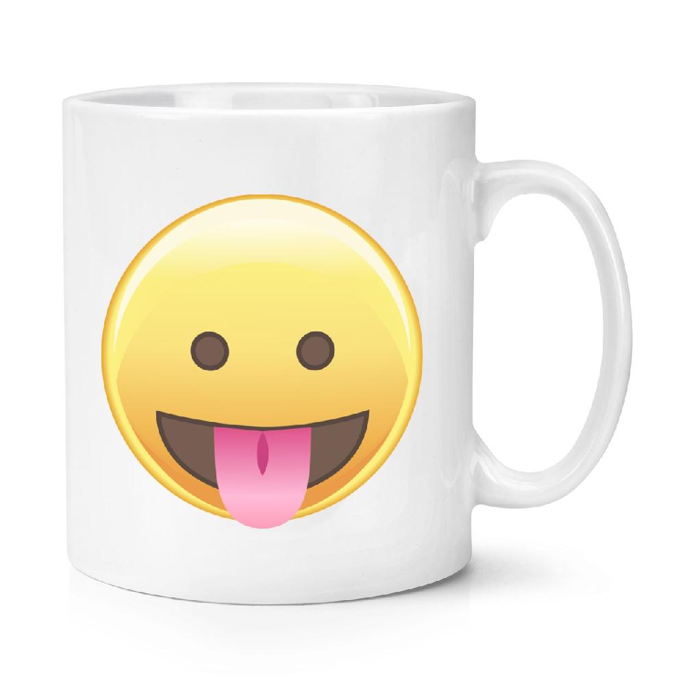 gift base Tongue Out Eyes Open Emoji 10oz Mug Cup