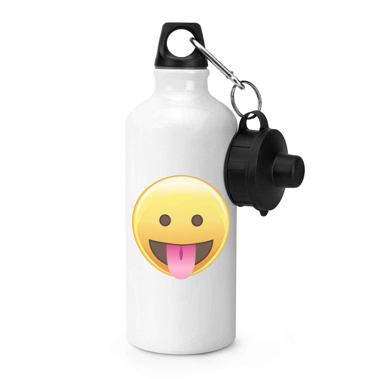 gift base Tongue Out Eyes Open Emoji Sports Bottle