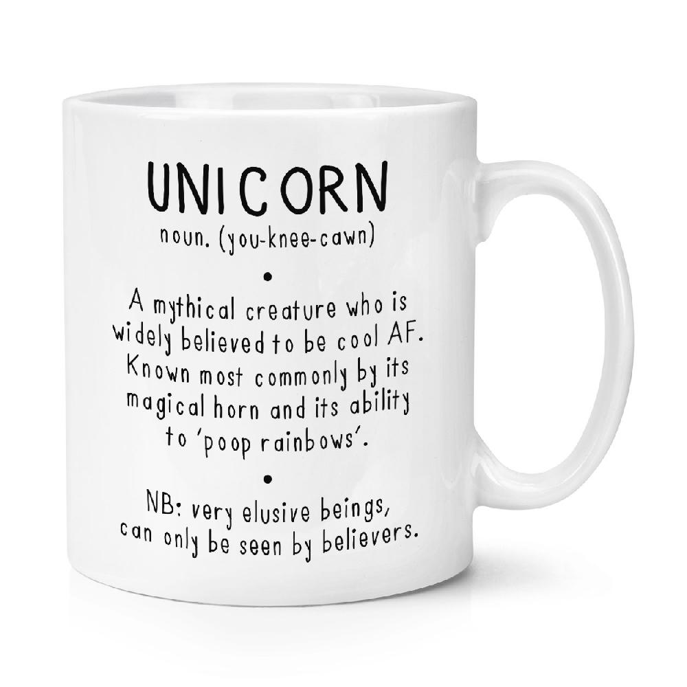 gift base Unicorn Definition 10oz Mug Cup