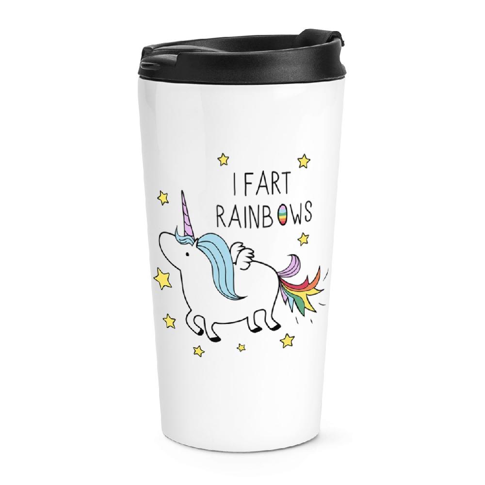 gift base Unicorn I Fart Rainbows Travel Mug Cup