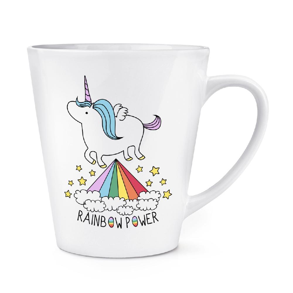 gift base Unicorn Rainbow Power 12oz Latte Mug Cup