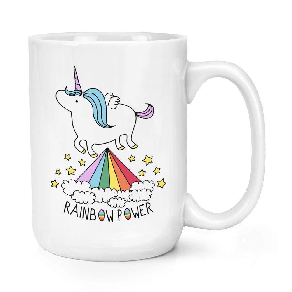 gift base Unicorn Rainbow Power 15oz Large Mug Cup