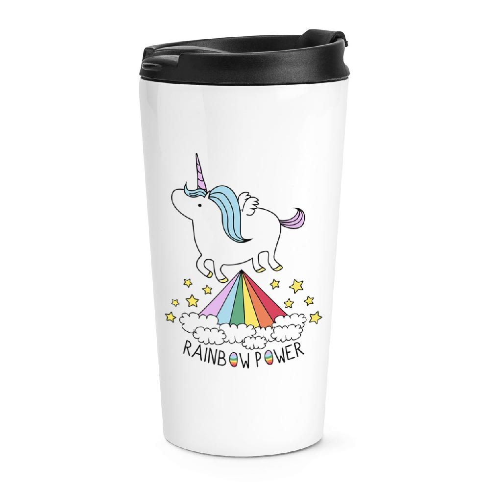 gift base Unicorn Rainbow Power Travel Mug Cup
