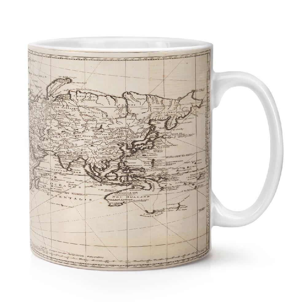 gift base Vintage World Map 2 10oz Mug Cup