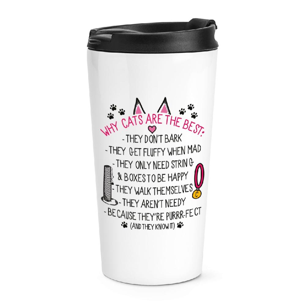 gift base Why Cats Are The Best Travel Mug Cup