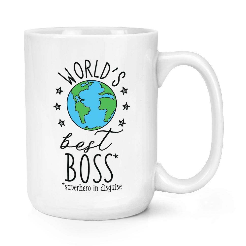 gift base World's Best Boss 15oz Large Mug Cup