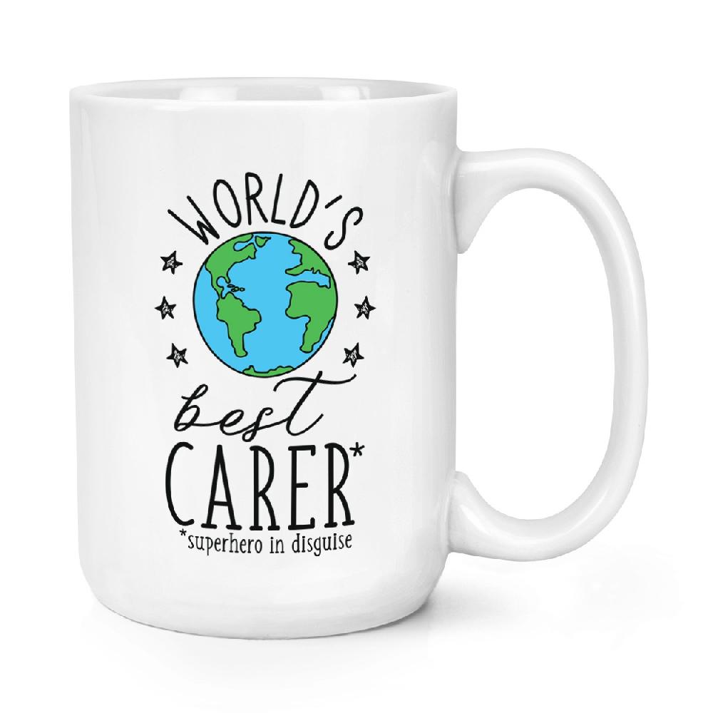 gift base World's Best Carer 15oz Large Mug Cup