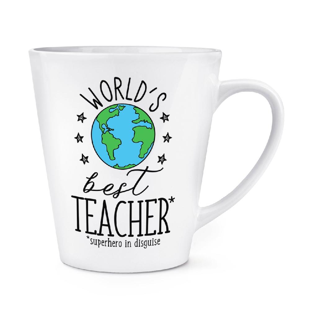 gift base World's Best Teacher 12oz Latte Mug Cup