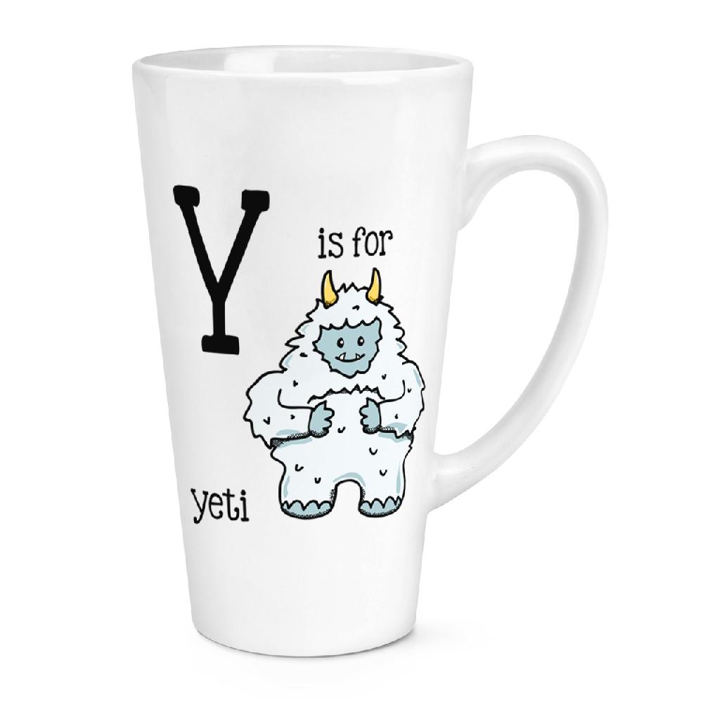 gift base Y Is For Yeti 17oz Large Latte Mug Cup