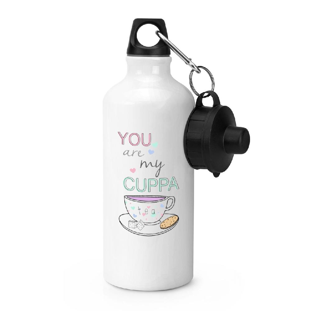 gift base You Are My Cuppa Tea Quote Sports Bottle