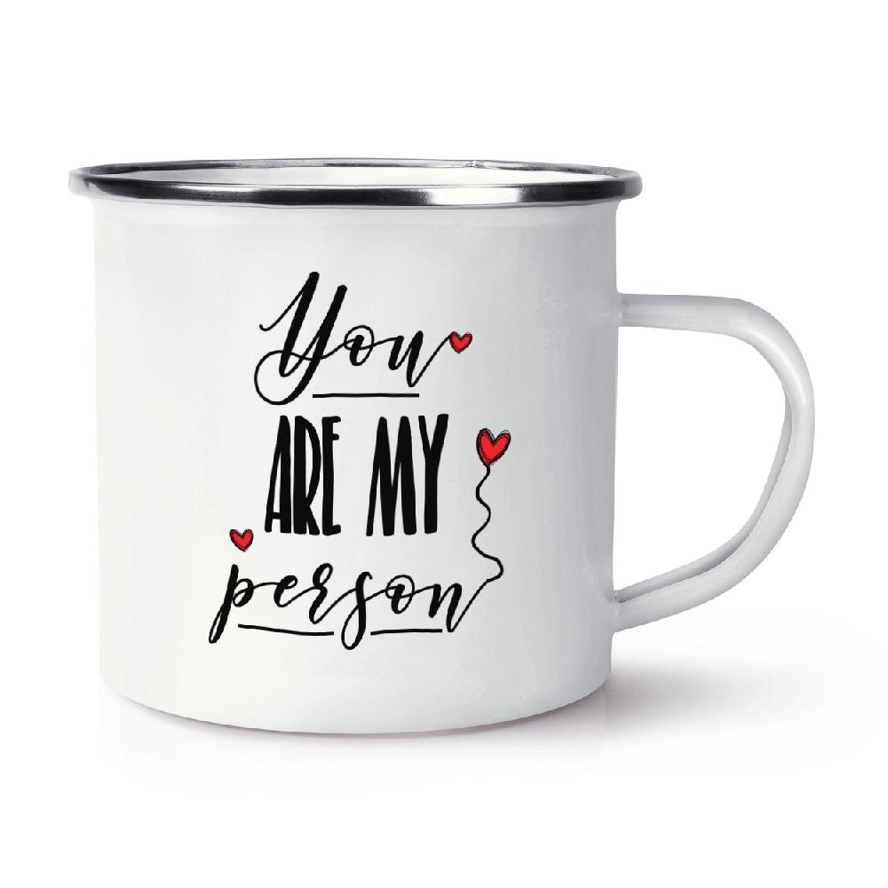 gift base You Are My Person Retro Enamel Mug Cup