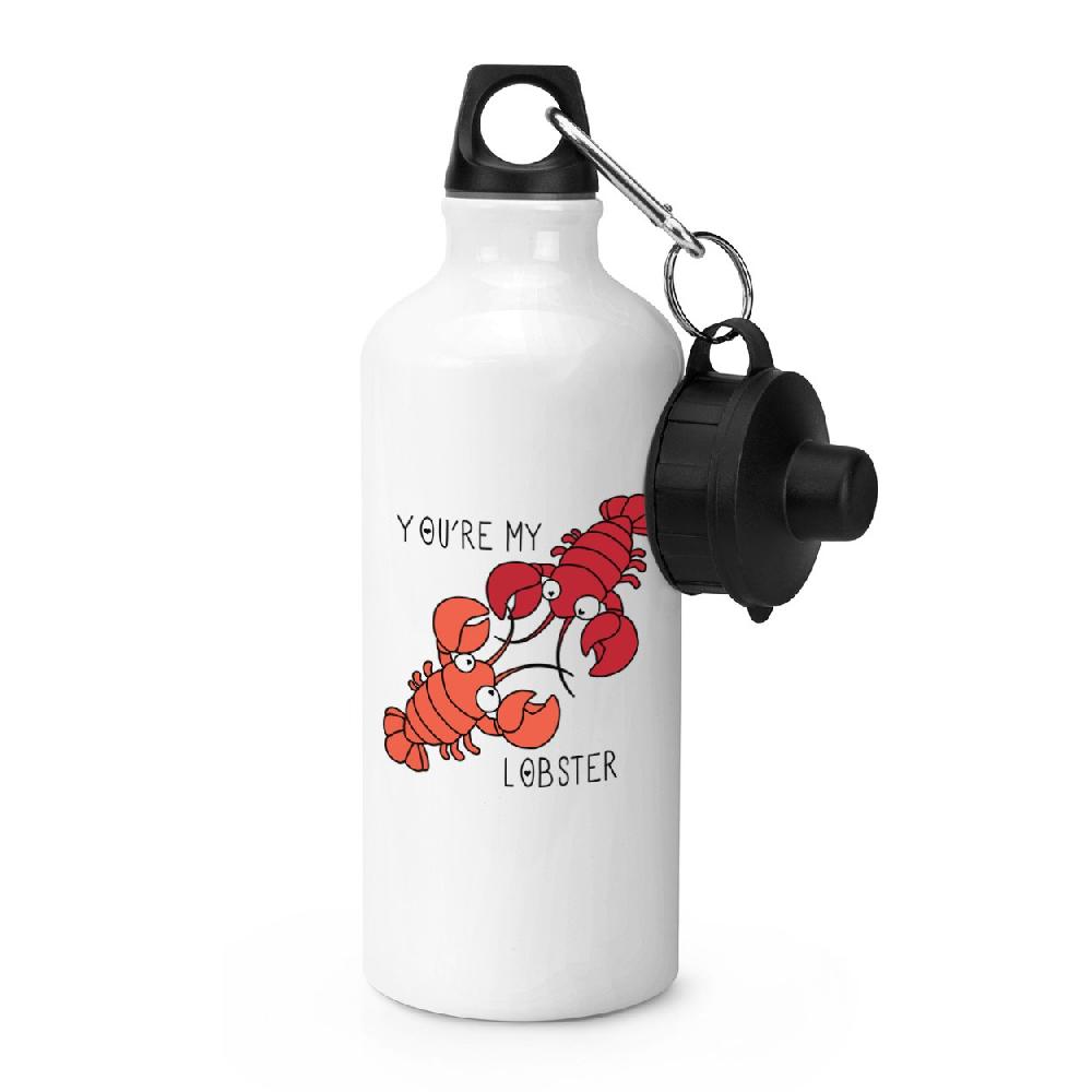 gift base You're My Lobster Quote Sports Bottle