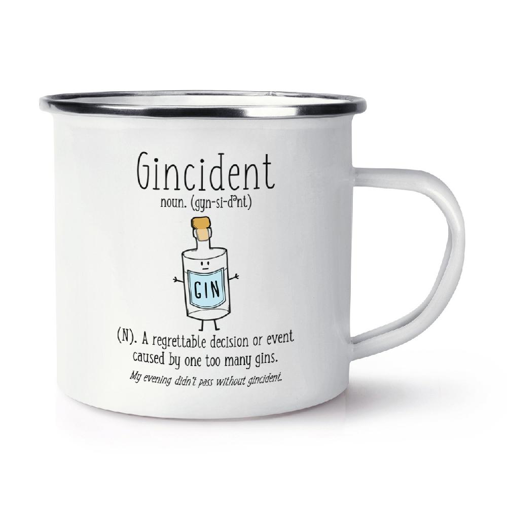 gift base Gincident Definition Retro Enamel Mug Cup