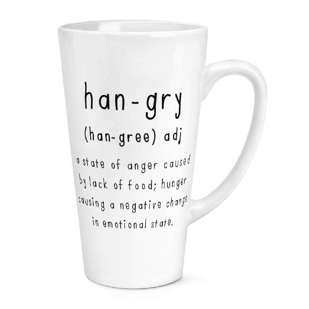 gift base Hangry Definition 17oz Large Latte Mug Cup