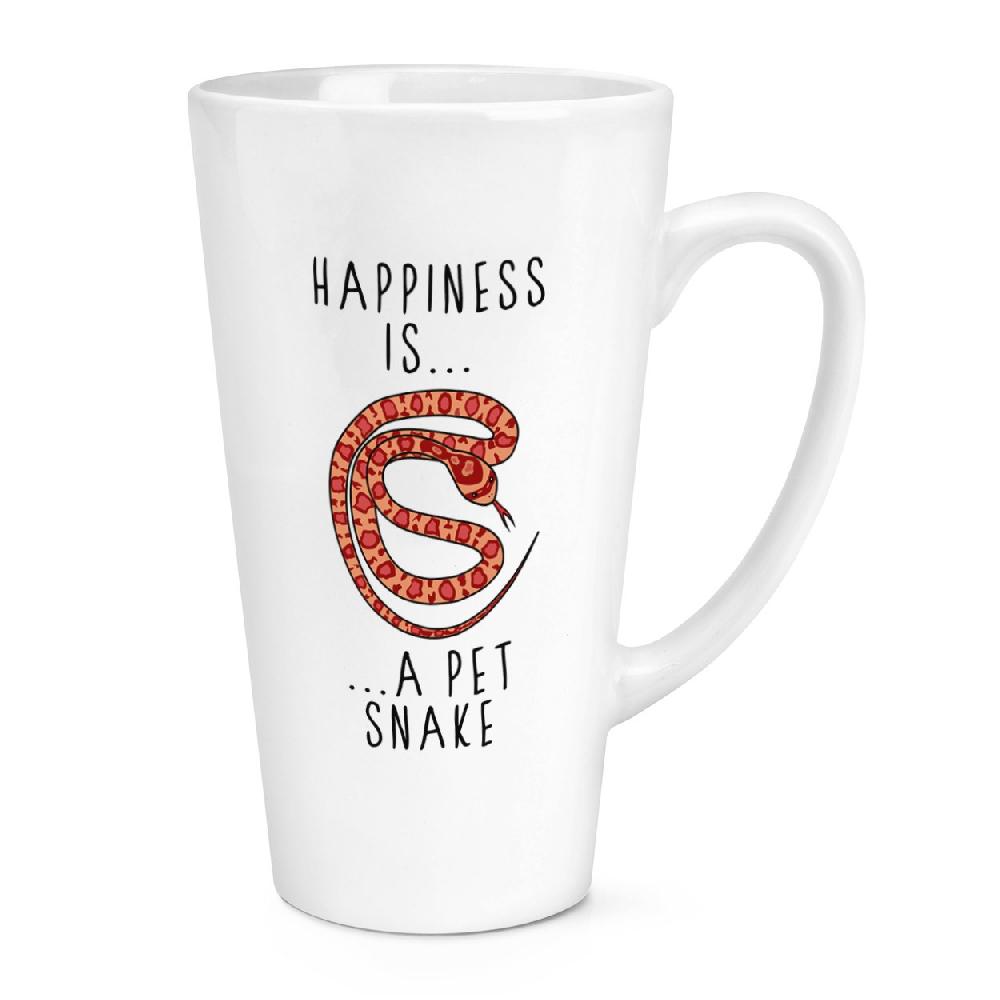 gift base Happiness Is A Pet Snake 17oz Large Latte Mug Cup