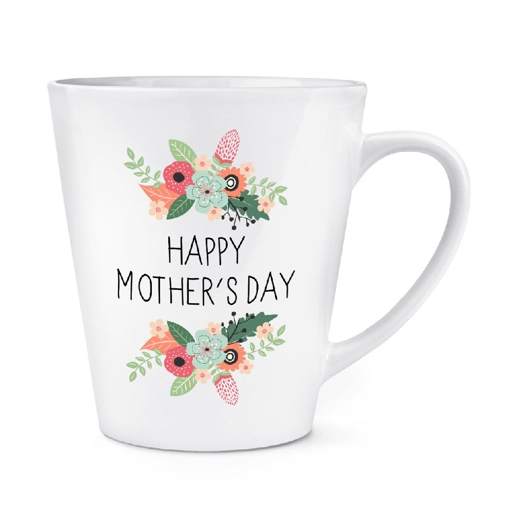 gift base Happy Mother's Day Flowers 12oz Latte Mug Cup