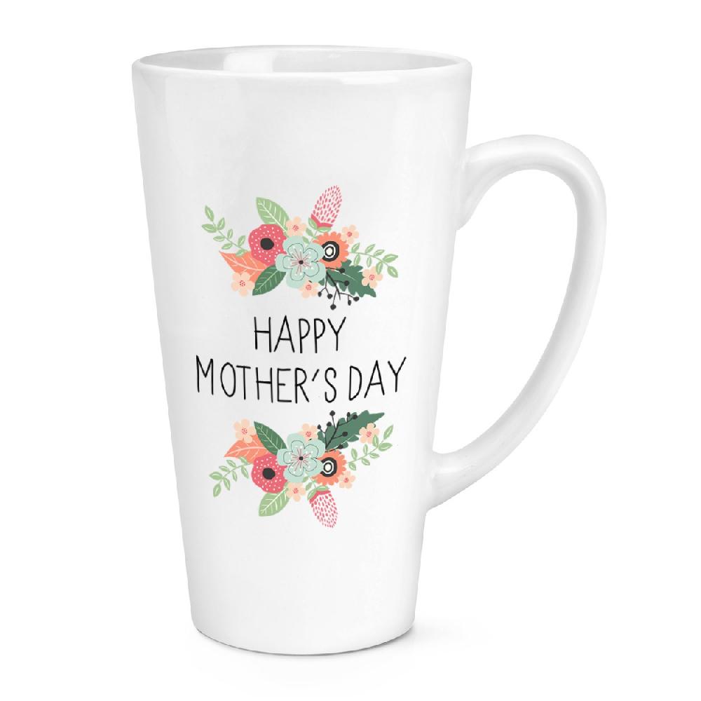 gift base Happy Mother's Day Flowers 17oz Large Latte Mug Cup