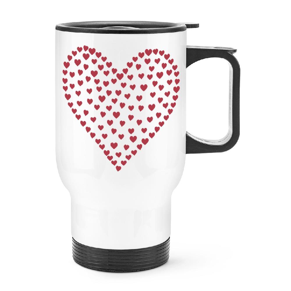 gift base Heart Of Hearts Travel Mug Cup With Handle