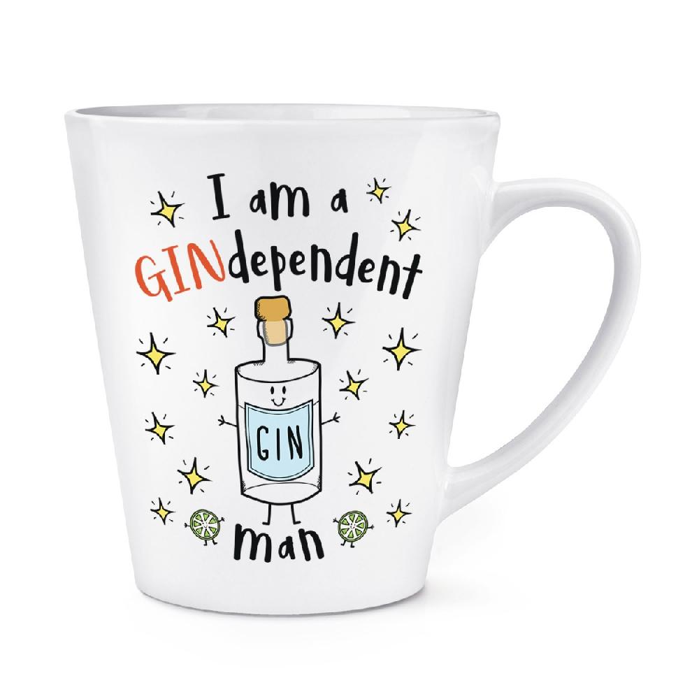 gift base I Am A Gindependent Man 12oz Latte Mug Cup