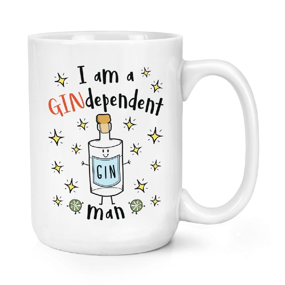 gift base I Am A Gindependent Man 15oz Large Mug Cup