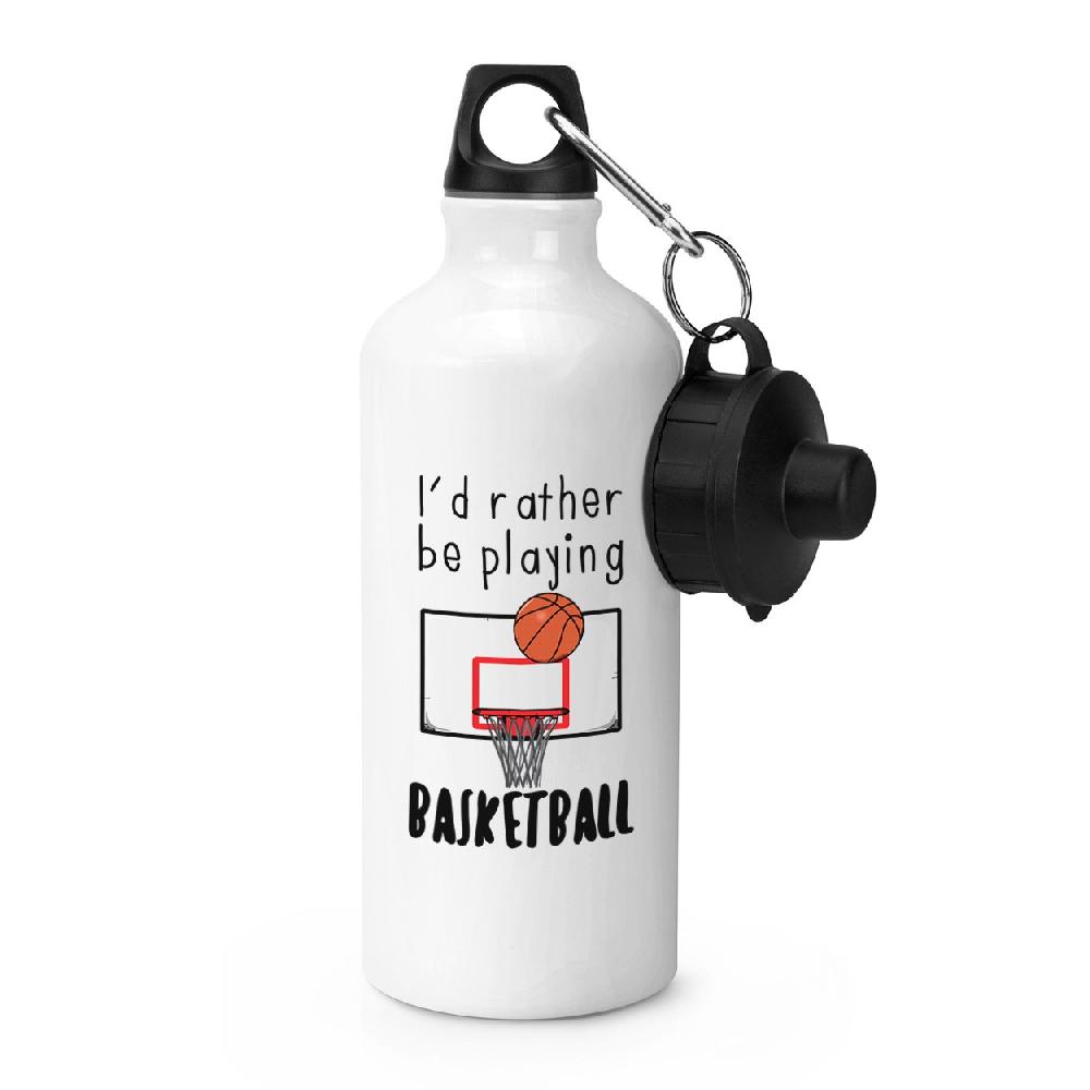 gift base I'd Rather Be Playing Basketball Sports Bottle