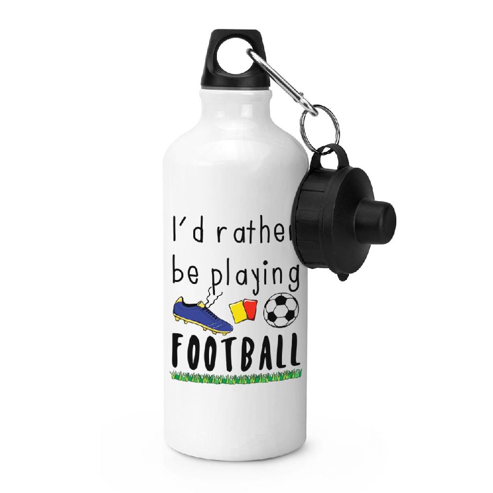 gift base I'd Rather Be Playing Football Sports Bottle