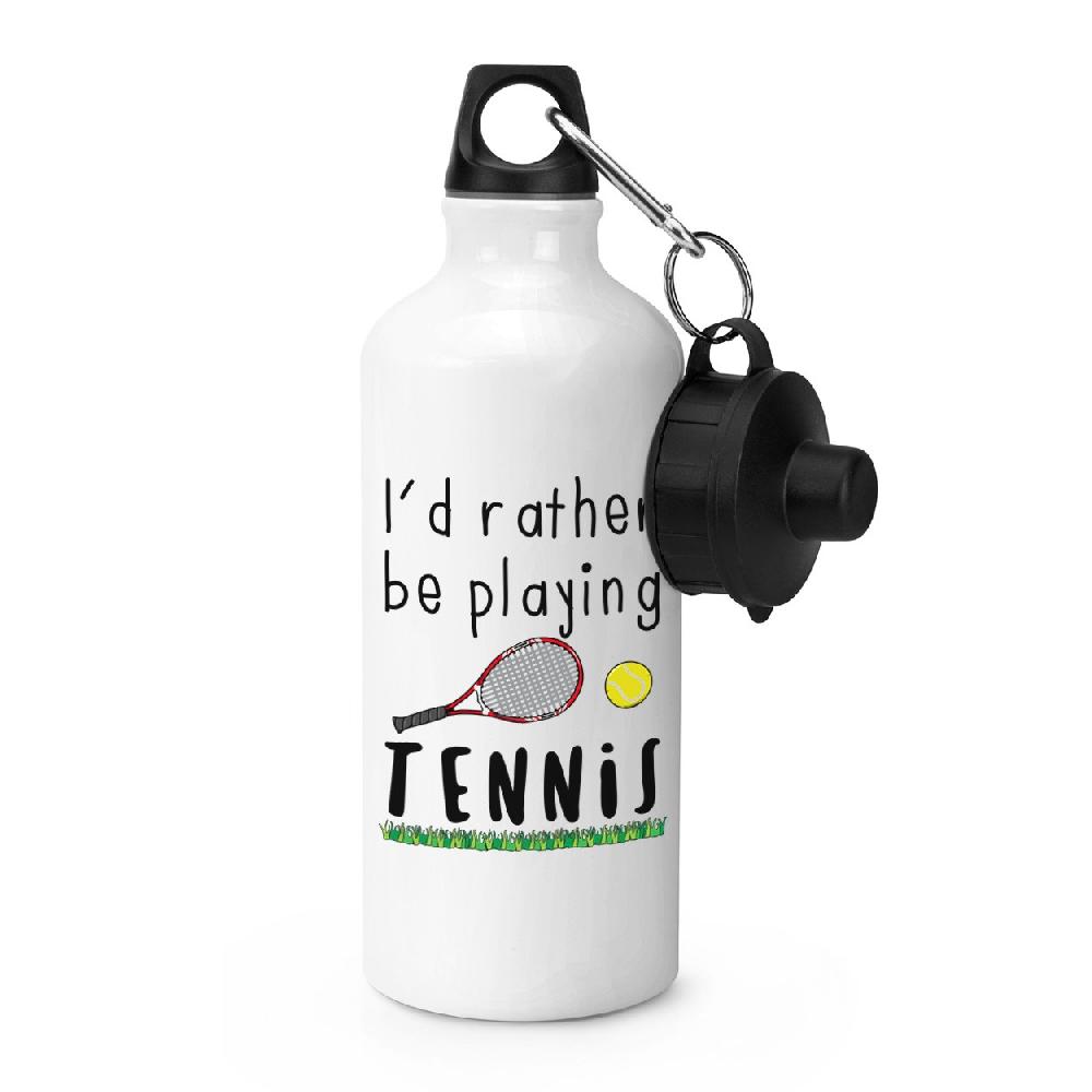 gift base I'd Rather Be Playing Tennis Sports Bottle
