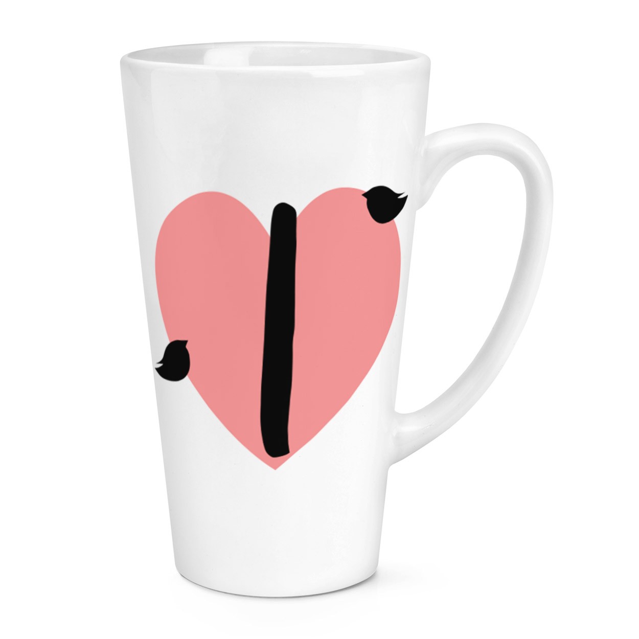 gift base I Heart Alphabet 17oz Large Latte Mug Cup
