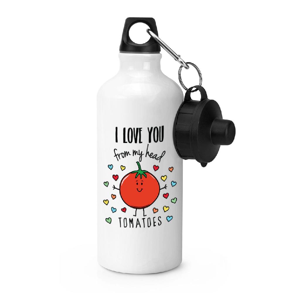 gift base I Love You From My Head Tomatoes Sports Bottle