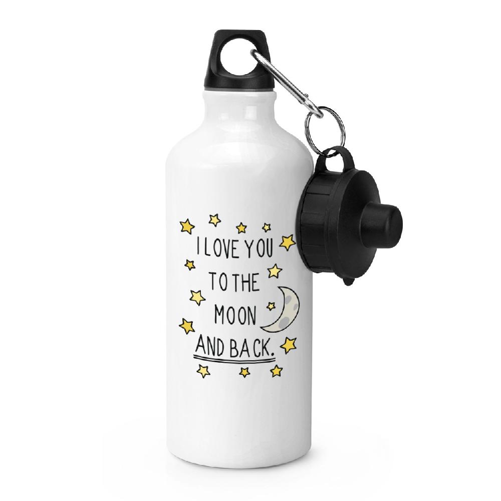 gift base I Love You To The Moon And Back Sports Bottle