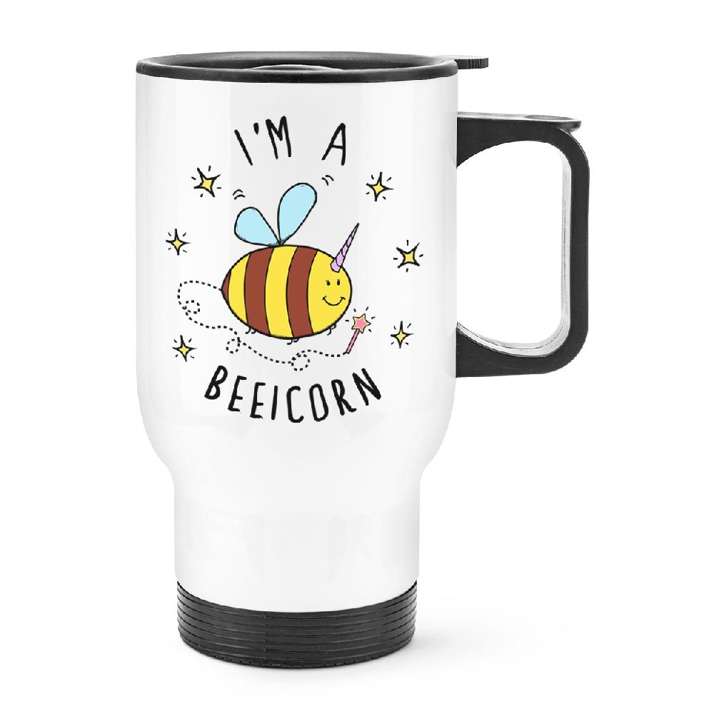 gift base I'm A Beeicorn Travel Mug Cup With Handle