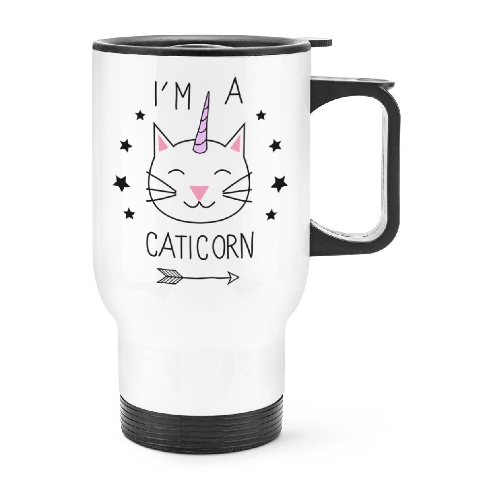 gift base I'm A Caticorn Travel Mug Cup With Handle
