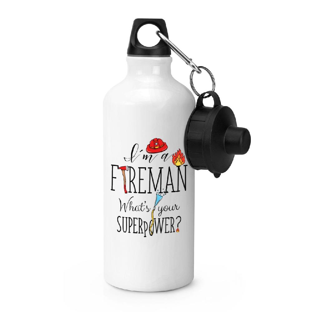 gift base I'm A Fireman What's Your Superpower Sports Bottle