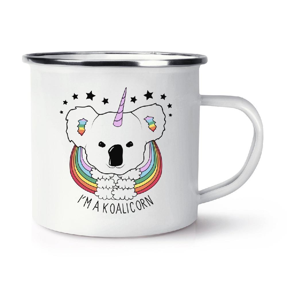 gift base I'm A Koalicorn Unicorn Retro Enamel Mug Cup gift base I'm A Koalicorn Unicorn Retro Enamel Mug Cup
