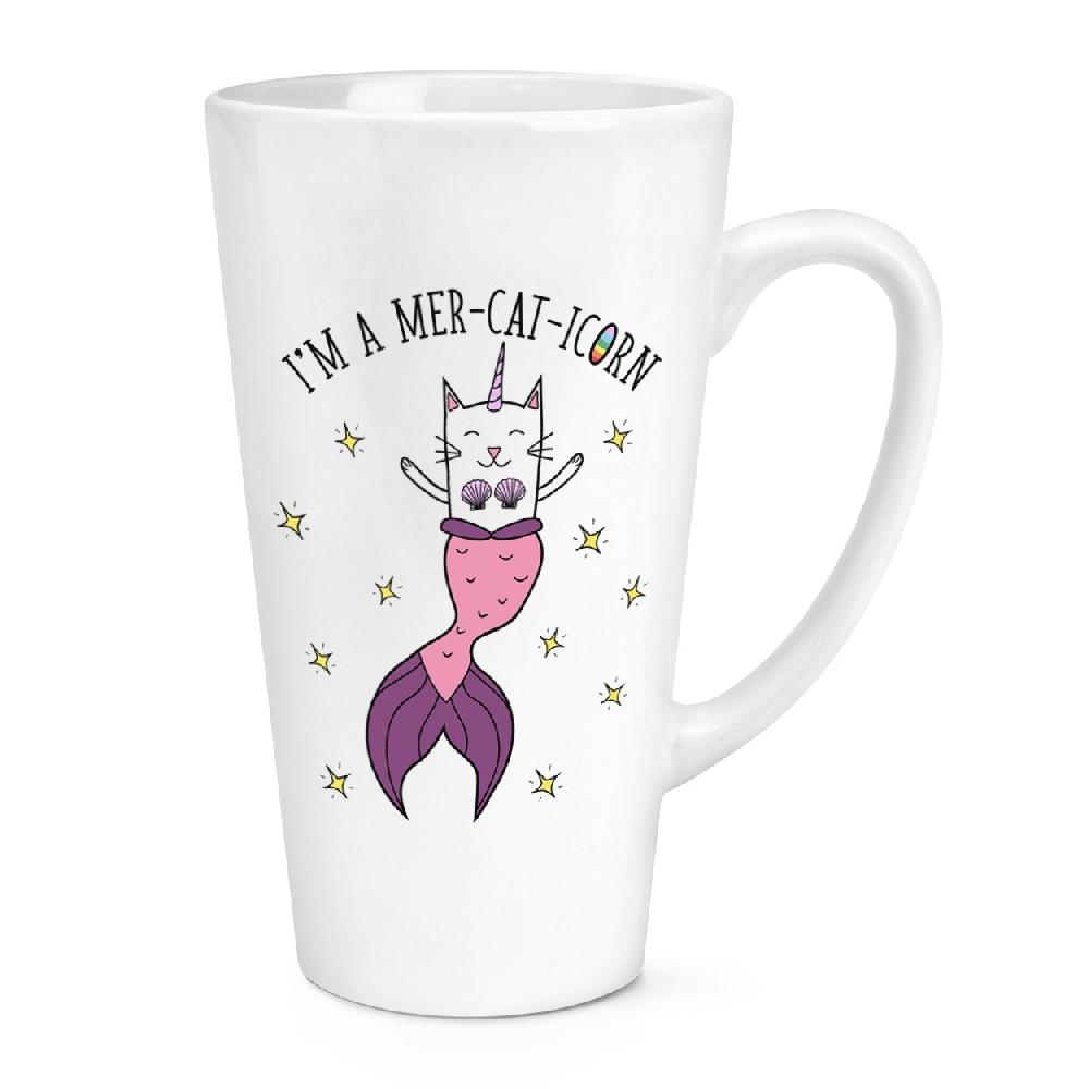 gift base I'm A Mer-cat-icorn 17oz Large Latte Mug Cup